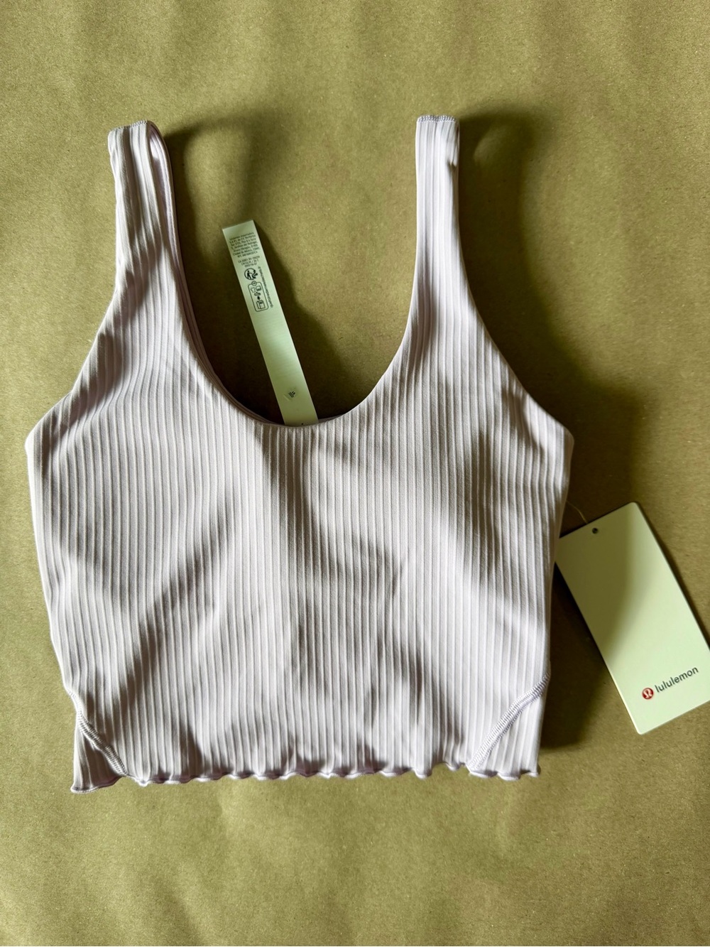Lululemon Align lettuce hem Tank in Lilac Play
